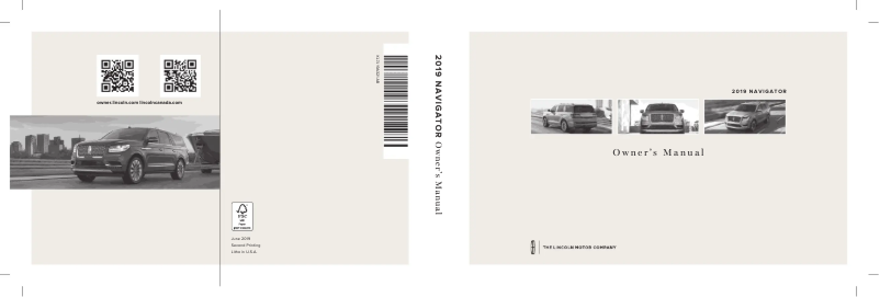 Page n°1 - Manuel utilisateur Lincoln Navigator (2019)