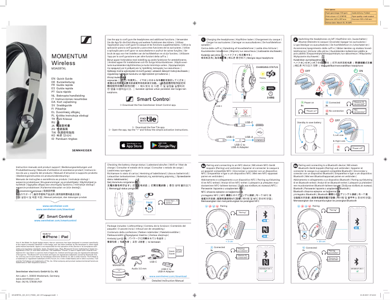 Page n°1 - Manuel utilisateur Sennheiser Momentum Wireless 3.0