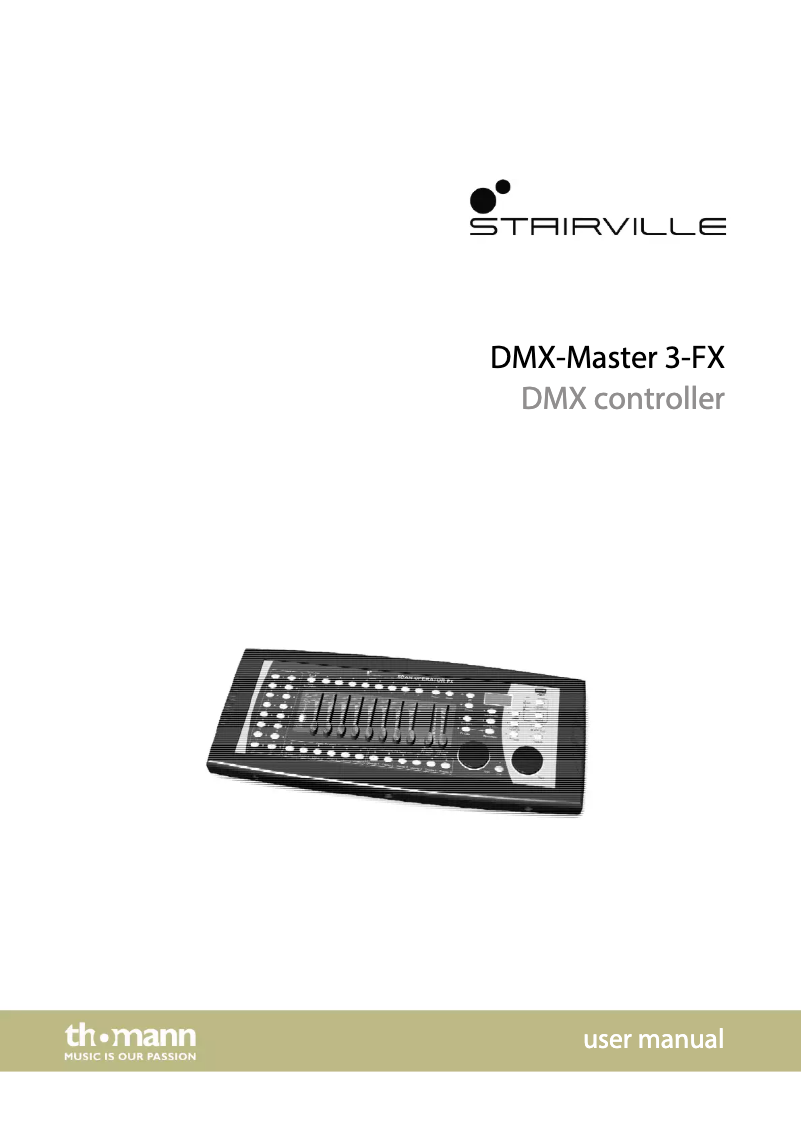 Image de la première page du manuel de l'appareil DMX-Master 3-FX