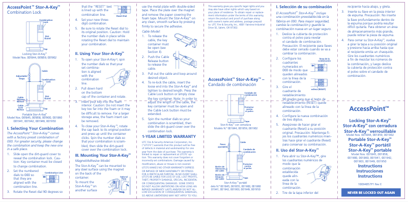 Page n°1 - Manuel utilisateur Kidde 001860