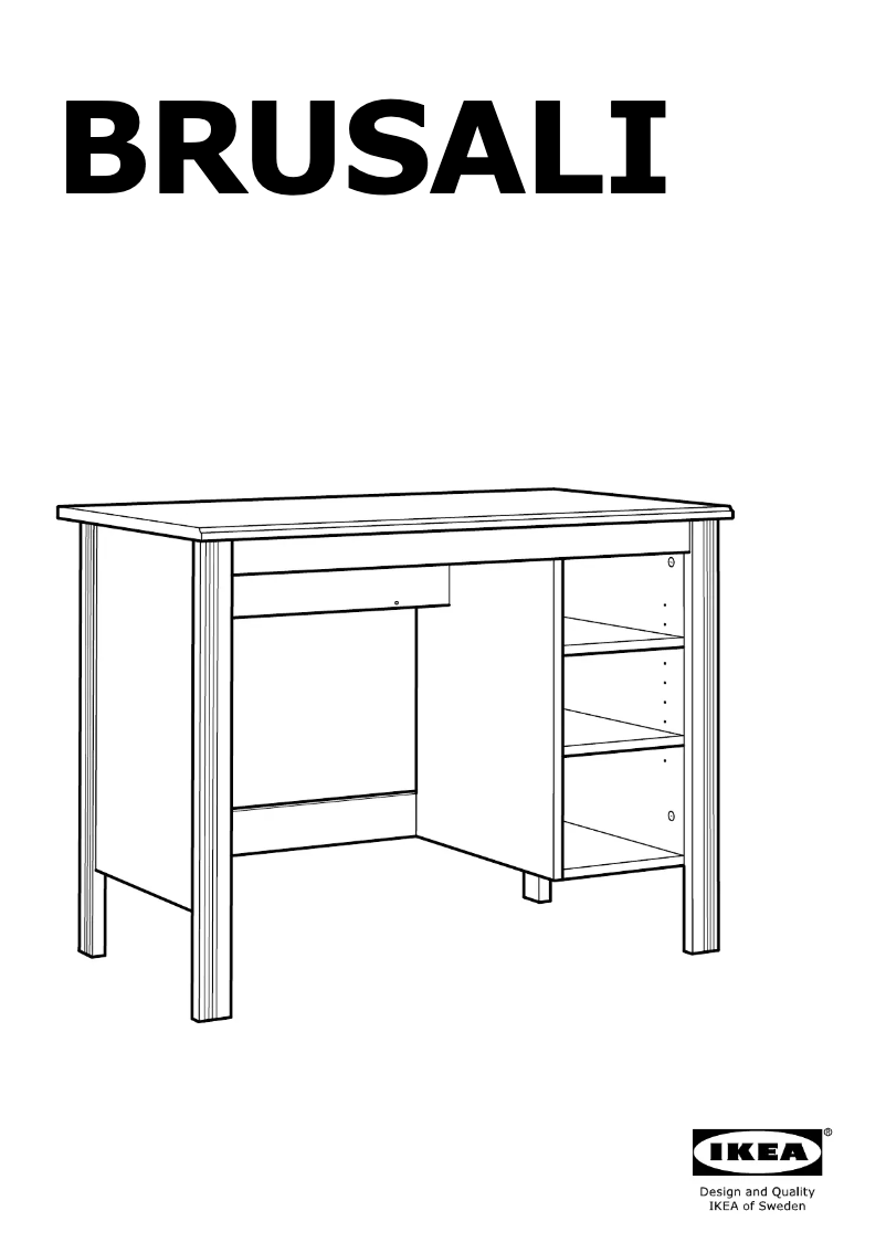 Page 1 de la notice Manuel utilisateur Ikea BRUSALI 404.397.63
