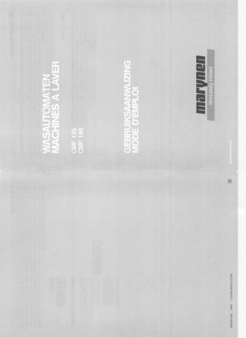 Page 1 de la notice Manuel utilisateur Marynen CMF 146