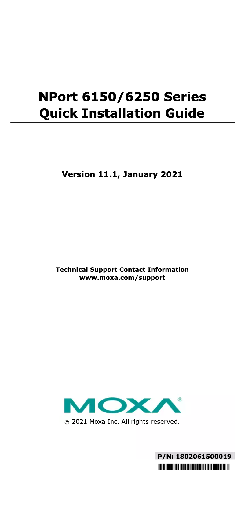 Image de la première page du manuel de l'appareil NPort 6250-M-SC