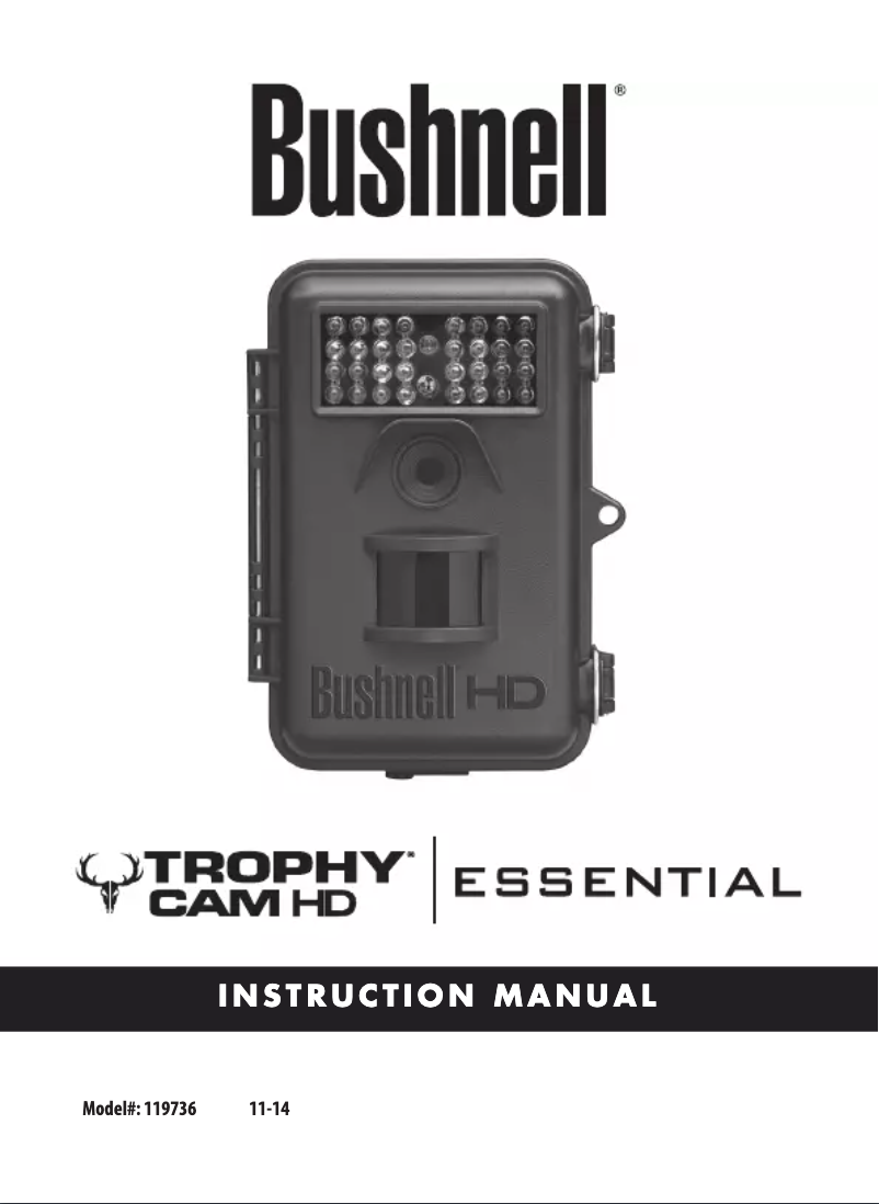 Page n°1 - Manuel utilisateur Bushnell Trophy Cam Essential HD 119736