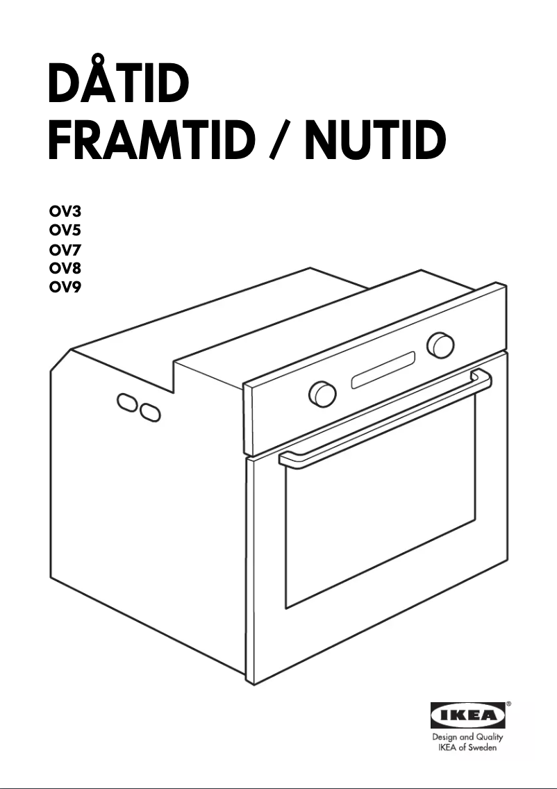 Image de la première page du manuel de l'appareil NUTID OV9