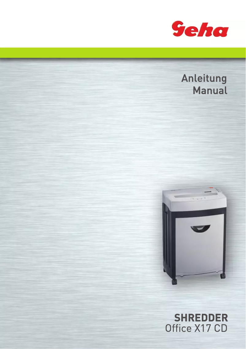 Imagen de la primera página del manual del dispositivo Office X17