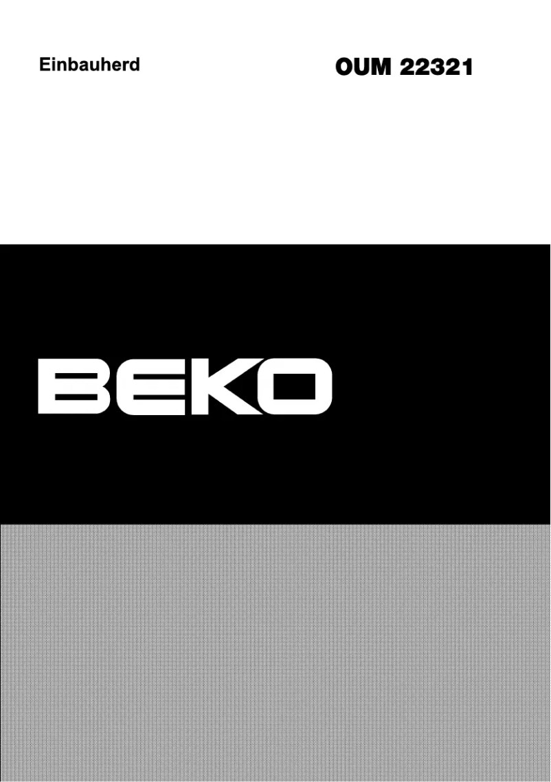 Page 1 de la notice Manuel utilisateur Beko OUM 22321 X