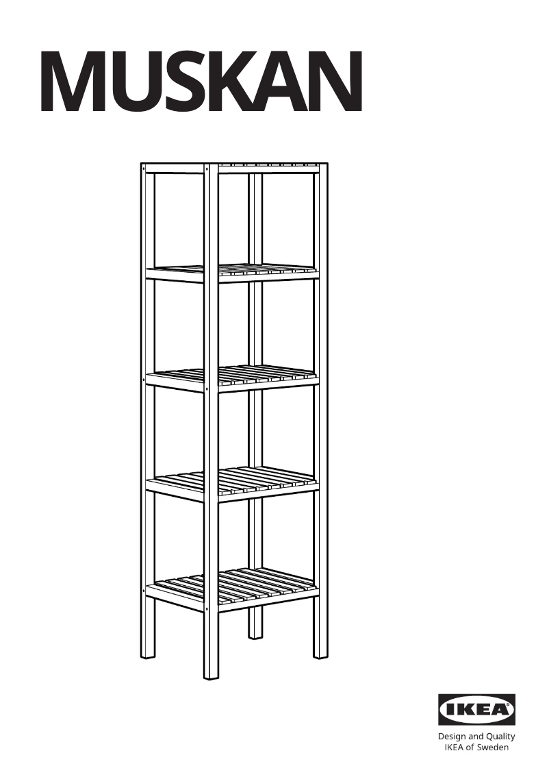 Page 1 de la notice Manuel utilisateur Ikea MUSKAN 105.878.30