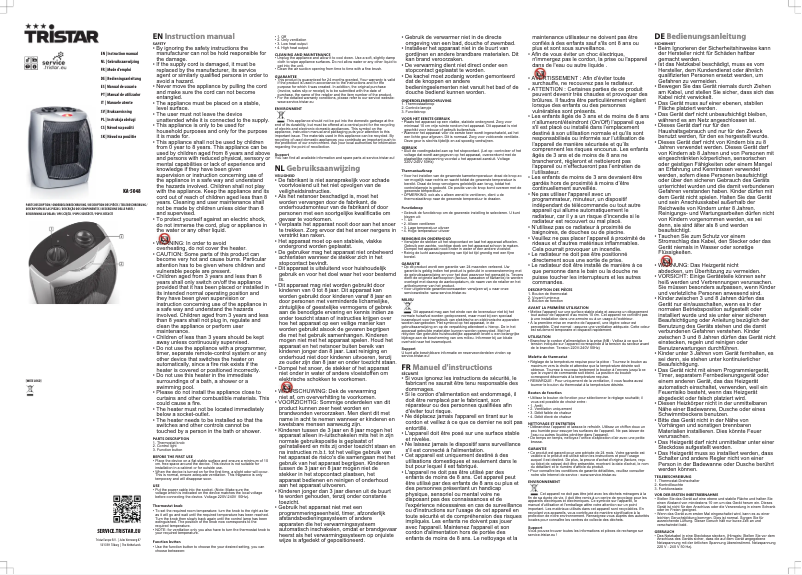 Image de la première page du manuel de l'appareil KA-5048