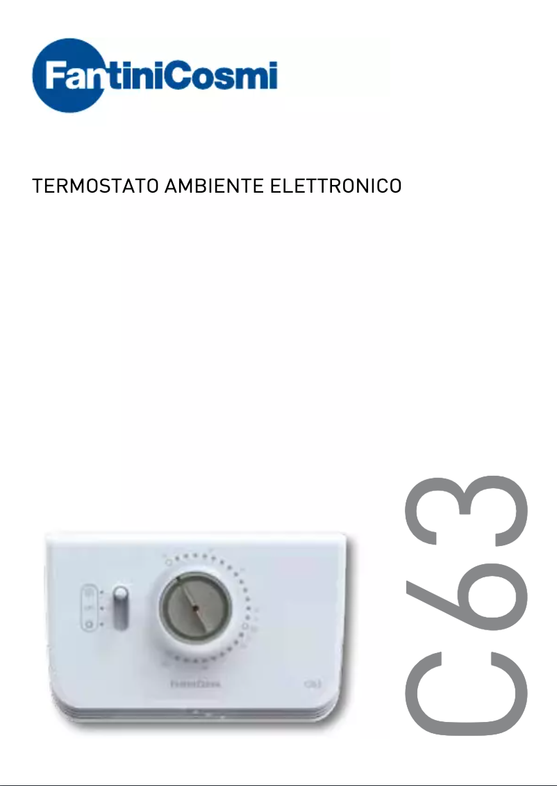 Page n°1 - Mode d'emploi Fantini Cosmi C63