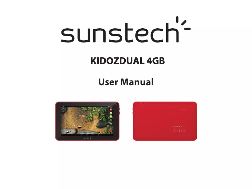 Page 1 de la notice Manuel utilisateur Sunstech KIDOZDUAL