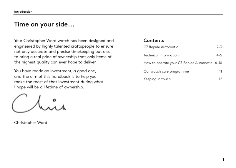 Image de la première page du manuel de l'appareil C7 Rapide Automatic