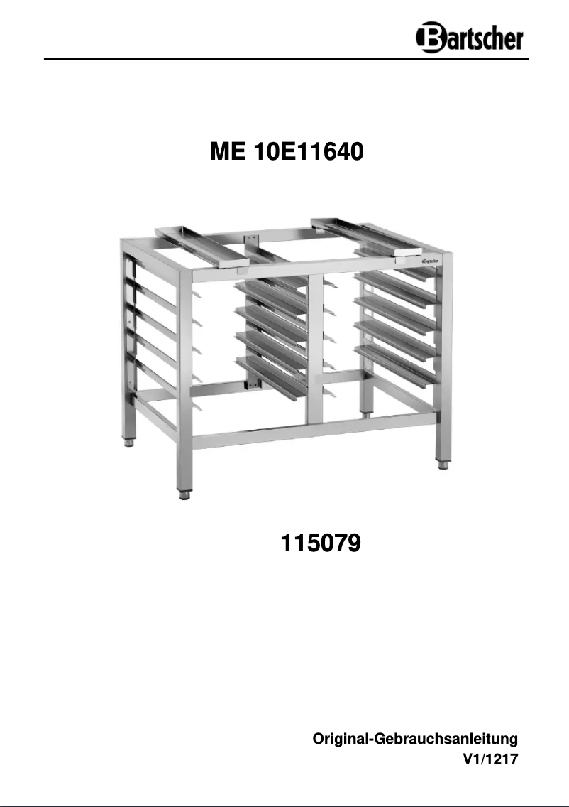 Image de la première page du manuel de l'appareil ME 10E11640