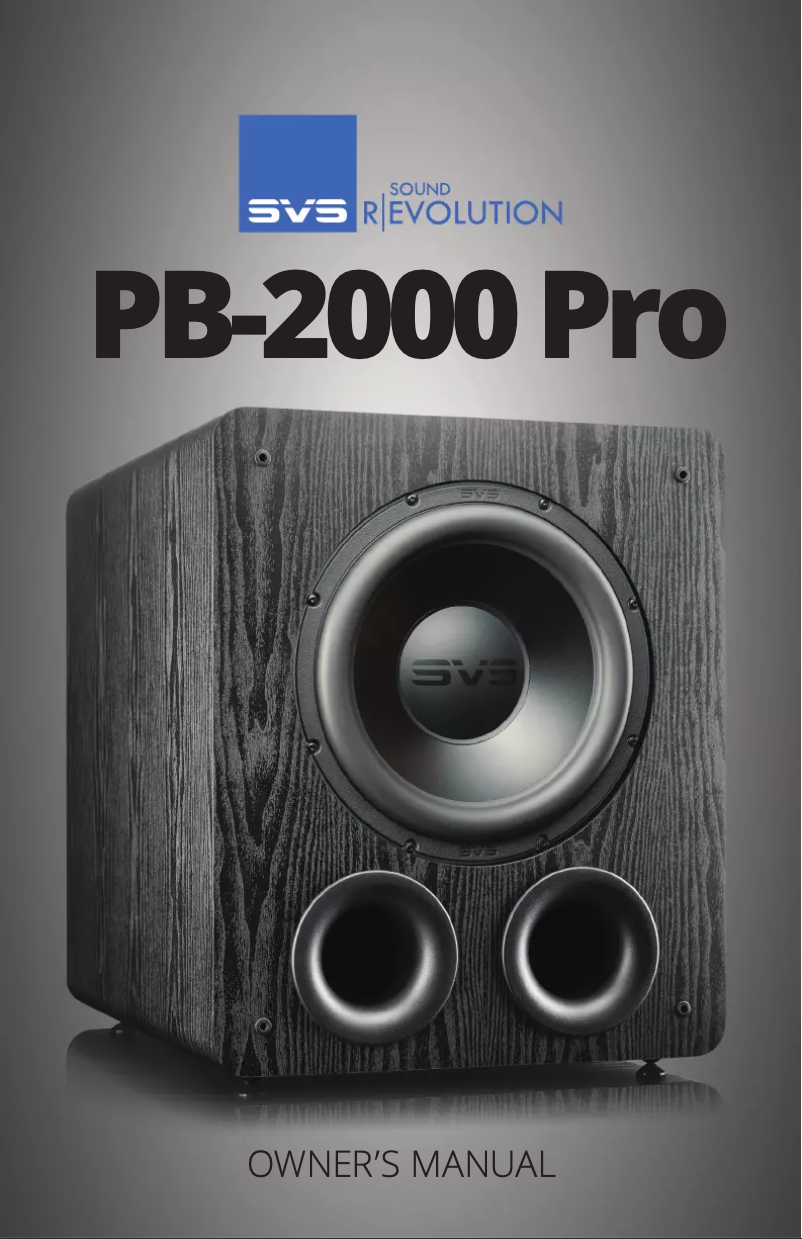 Image de la première page du manuel de l'appareil PB-2000 Pro