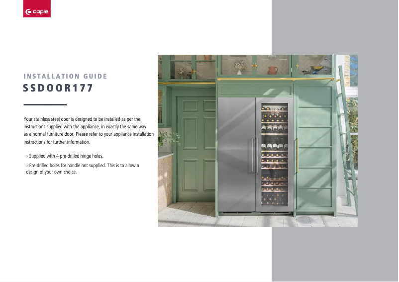 Image de la première page du manuel de l'appareil SSDOOR177