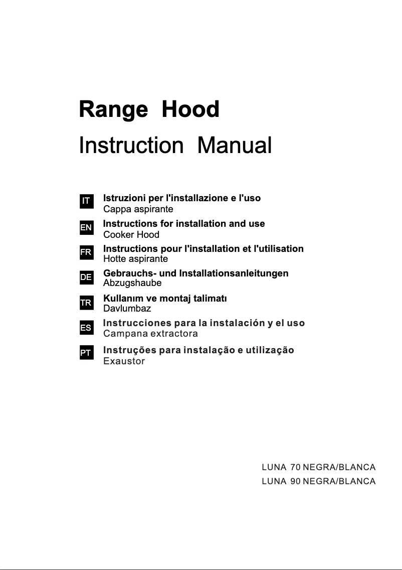 Page 1 de la notice Manuel utilisateur Mepamsa Luna 70