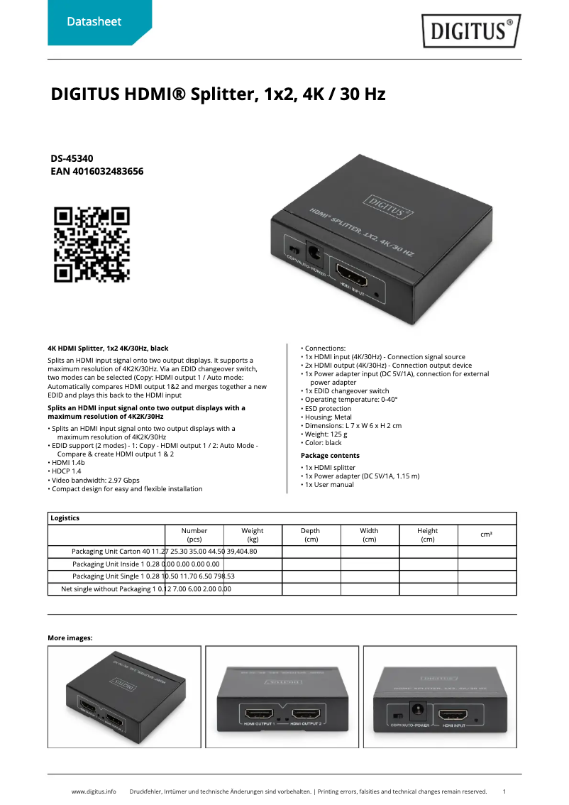 Image de la première page du manuel de l'appareil DS-45340