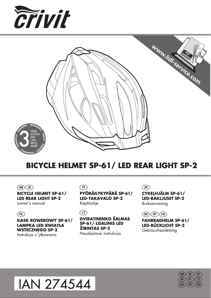 Image de la première page du manuel de l'appareil IAN 278484