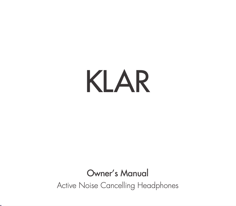 Image de la première page du manuel de l'appareil Klar