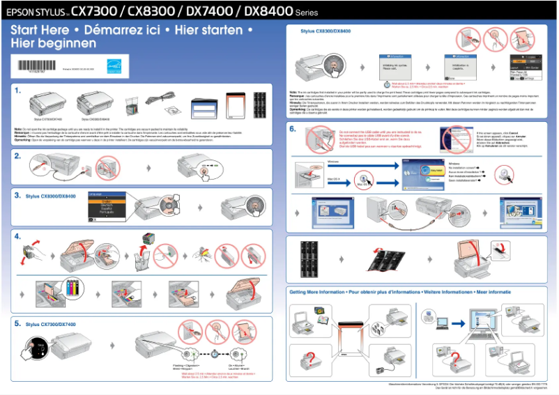 Page n°1 - Manuel utilisateur Epson Stylus DX8400