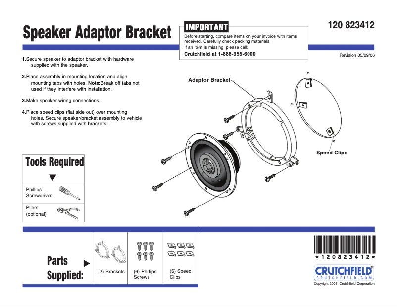 Page n°1 - Manuel utilisateur Metra 82-3412
