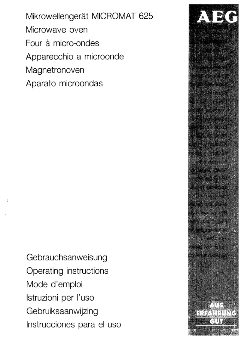 Image de la première page du manuel de l'appareil Micromat 625