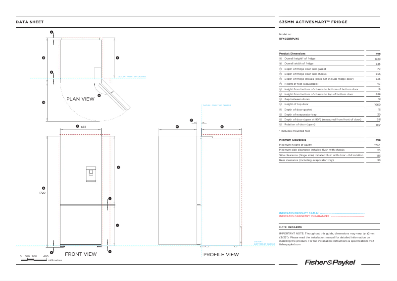 Image de la première page du manuel de l'appareil RF402BRPUX6