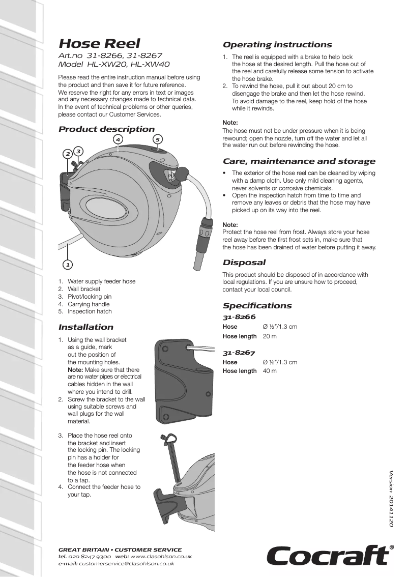 Image de la première page du manuel de l'appareil HL-XW20