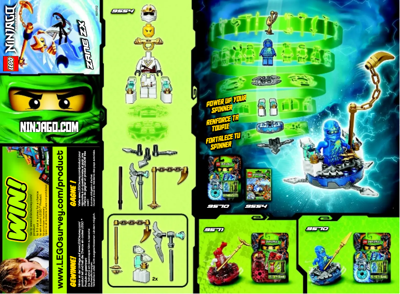 Image de la première page du manuel de l'appareil Ninjago 9554