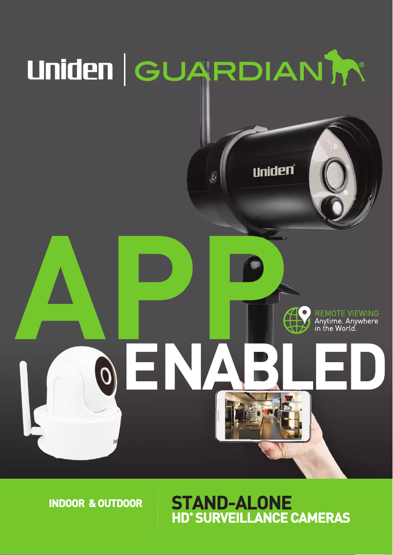 Image de la première page du manuel de l'appareil Guardian App Cam 26