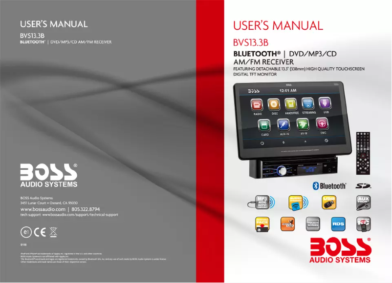 Page 1 de la notice Manuel utilisateur Boss BVS13.3B