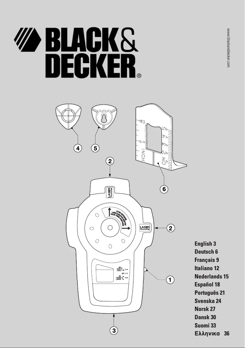 Page n°1 - Manuel utilisateur Black & Decker LZR5