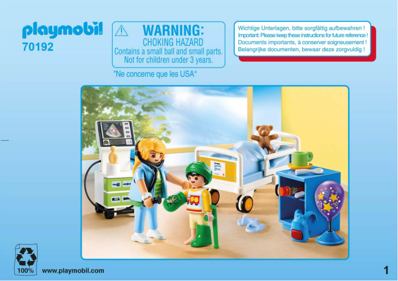 Page n°1 - Manuel utilisateur Playmobil 70192