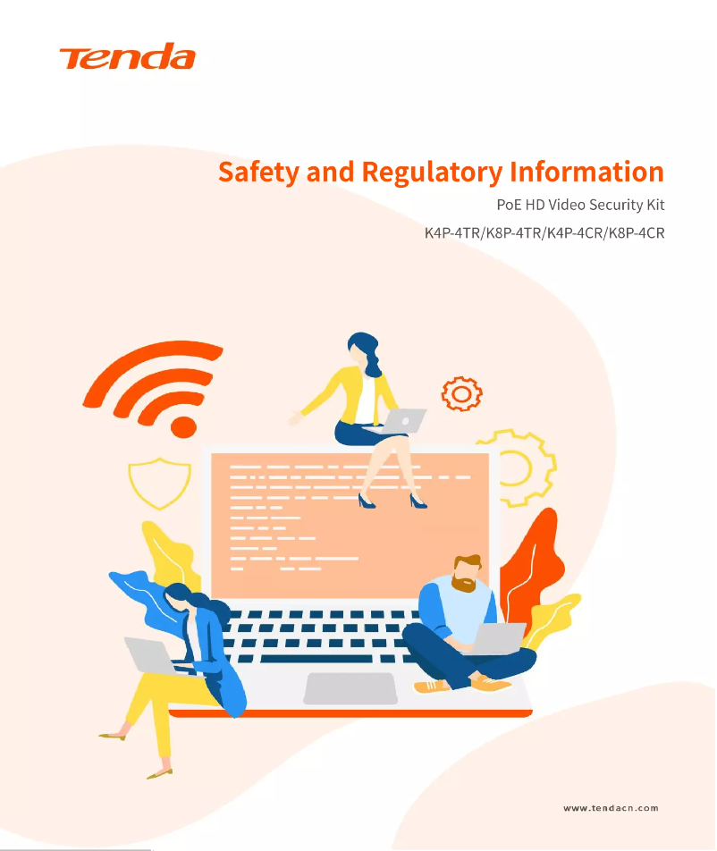 Page n°1 - Instructions de sécurité Tenda K8P-4CR