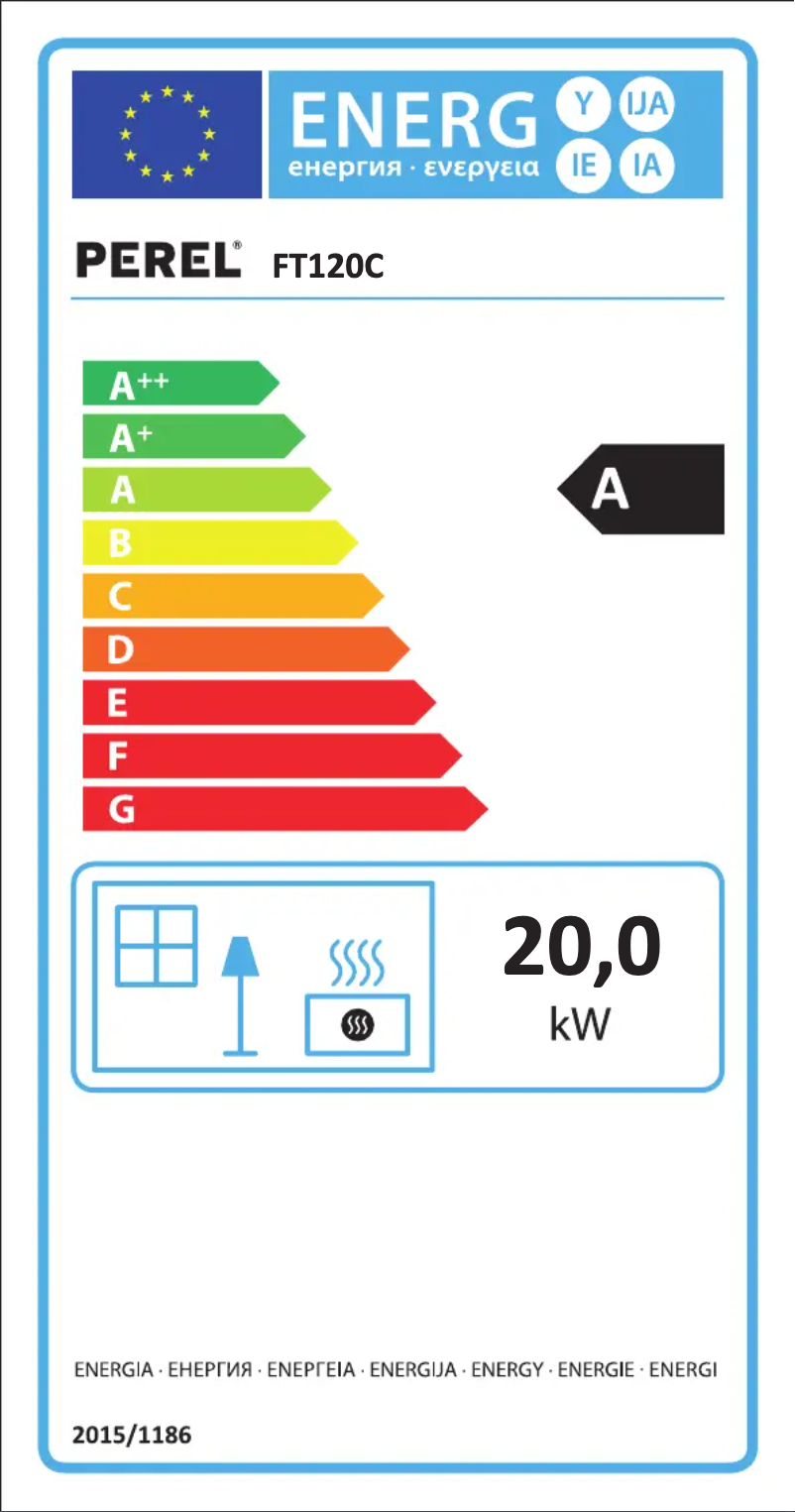 Page n°1 - Label énergétique Perel FT130C