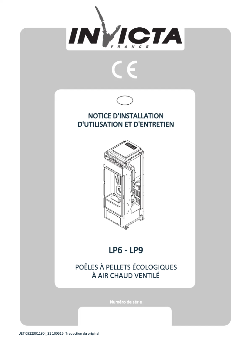 Page 1 de la notice Manuel utilisateur Invicta LP9