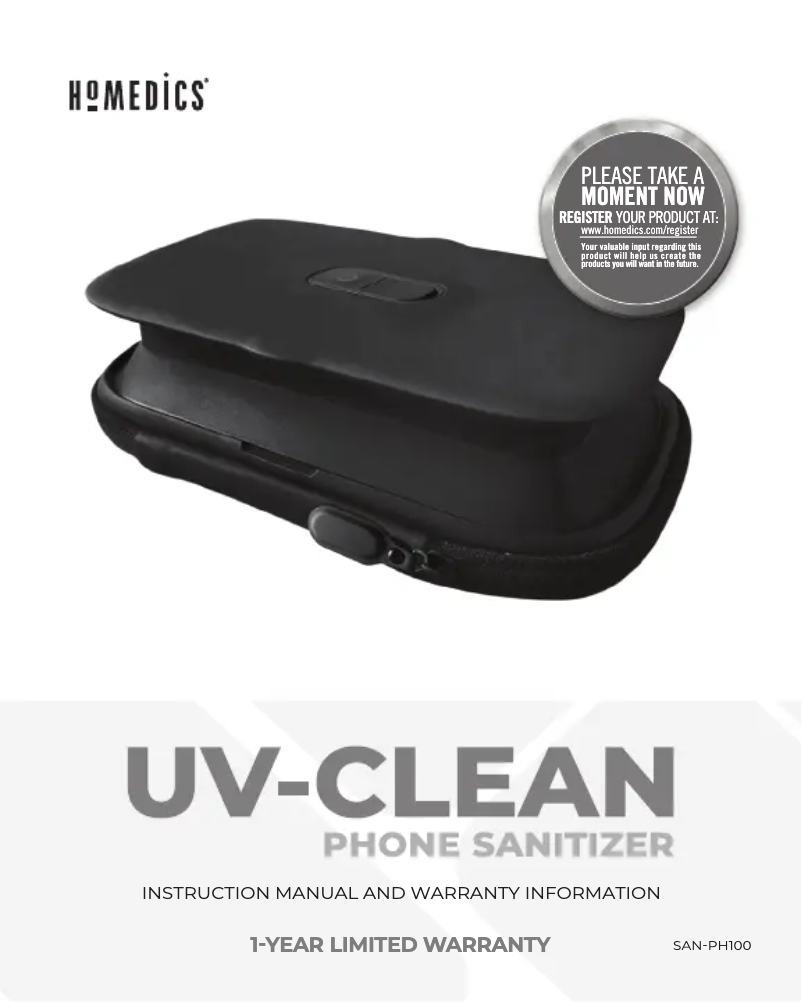 Image de la première page du manuel de l'appareil SAN-PH100