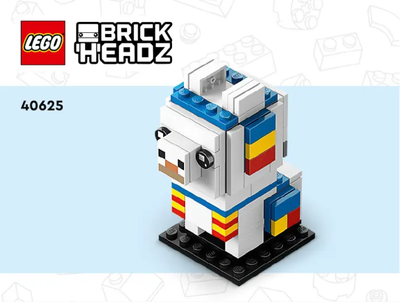 Page 1 de la notice Manuel utilisateur Lego Brickheadz 40625