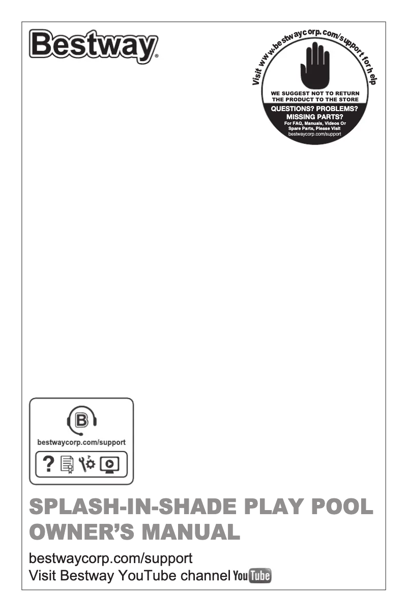 Page n°1 - Manuel utilisateur Bestway 12472
