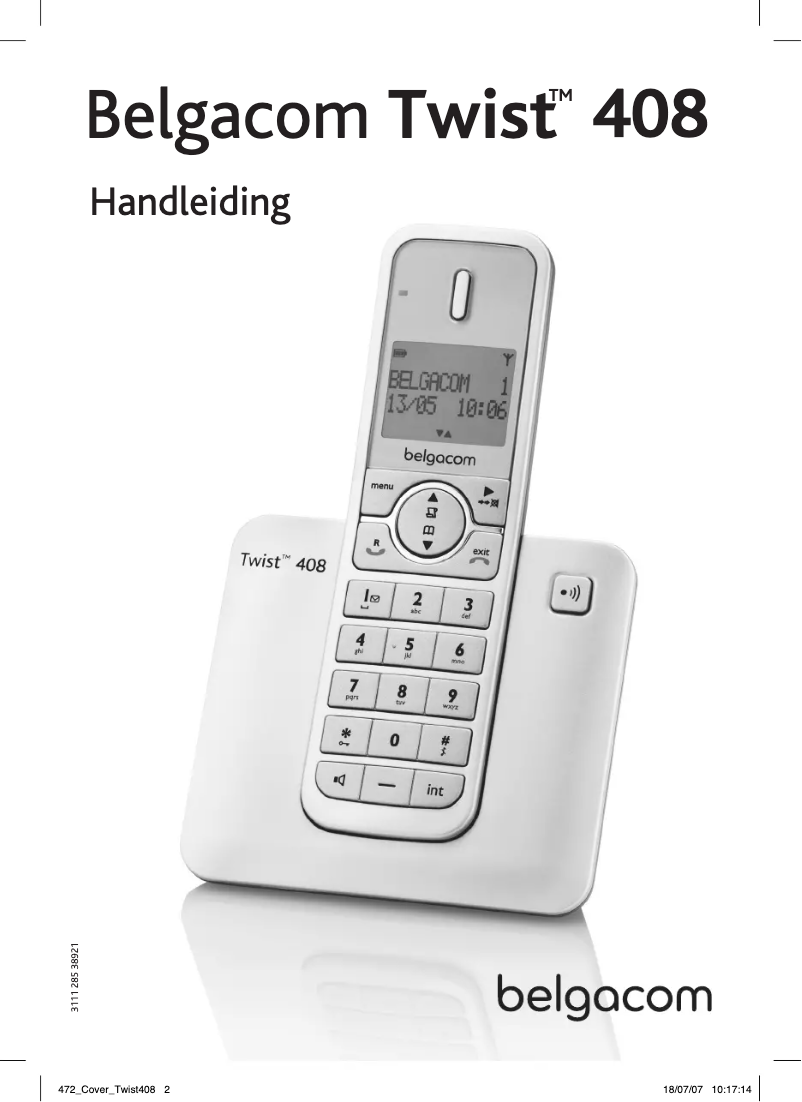 Image de la première page du manuel de l'appareil Twist 408