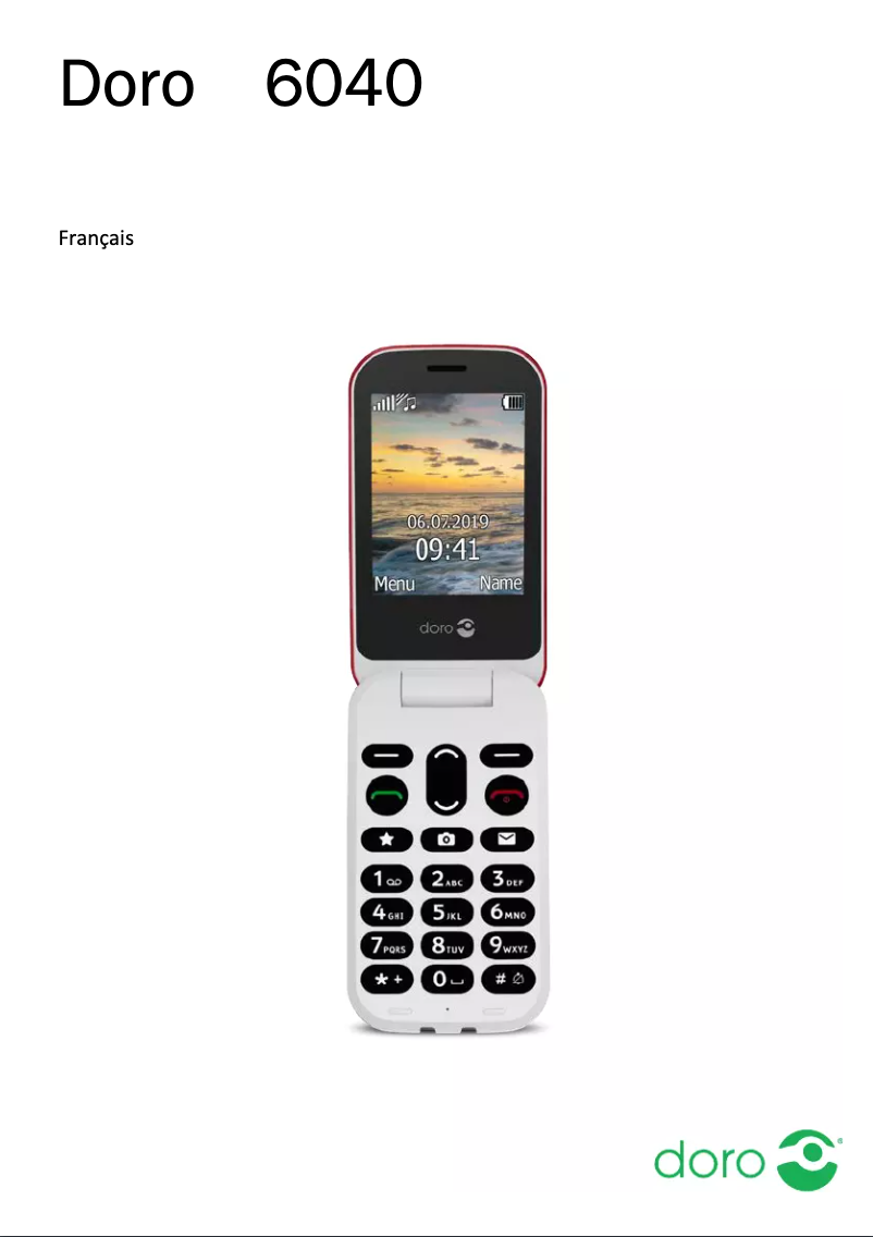 Page 1 de la notice Manuel utilisateur Doro 6040