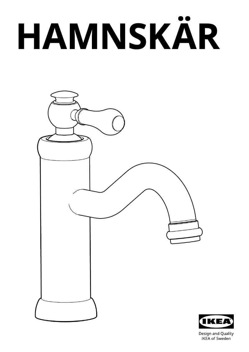 Page 1 de la notice Manuel utilisateur Ikea HAMNSKÄR 603.472.15