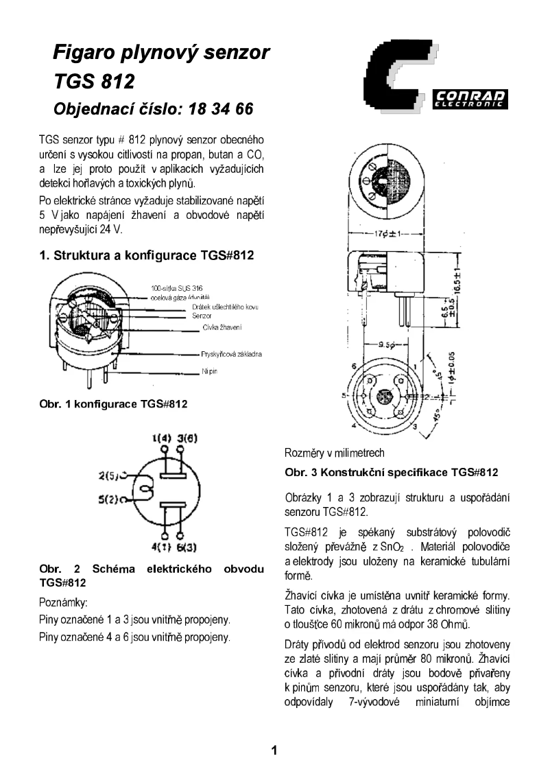 Image de la première page du manuel de l'appareil TGS-822