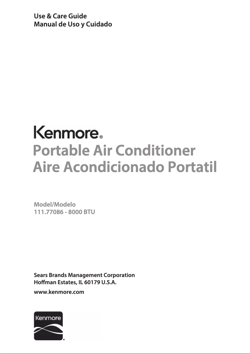 Page 1 de la notice Manuel utilisateur Kenmore 111.77086