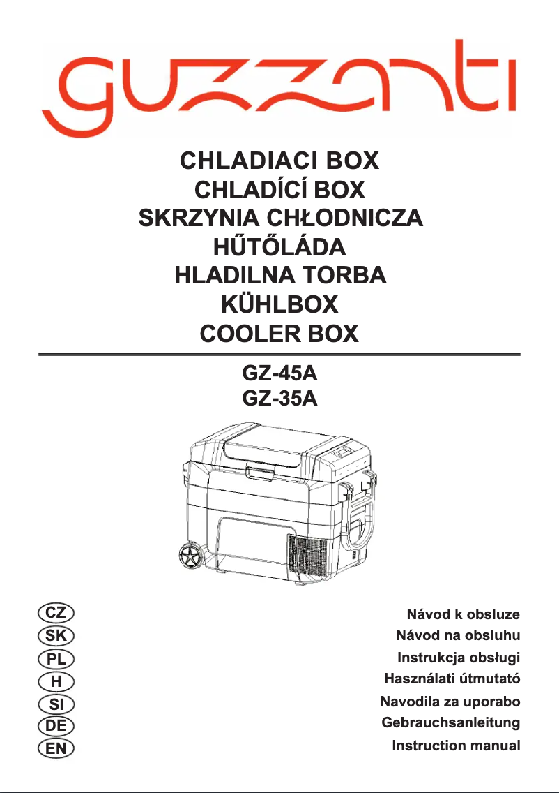 Image de la première page du manuel de l'appareil GZ-35A