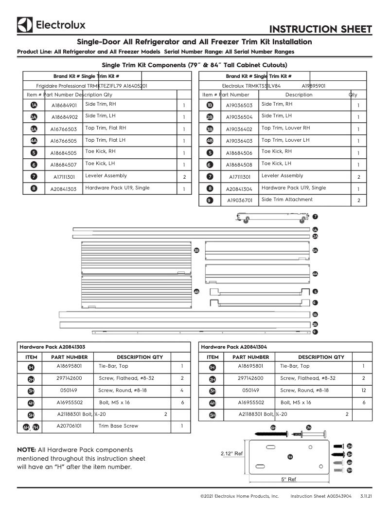 Image de la première page du manuel de l'appareil TRMKTSS1LV84