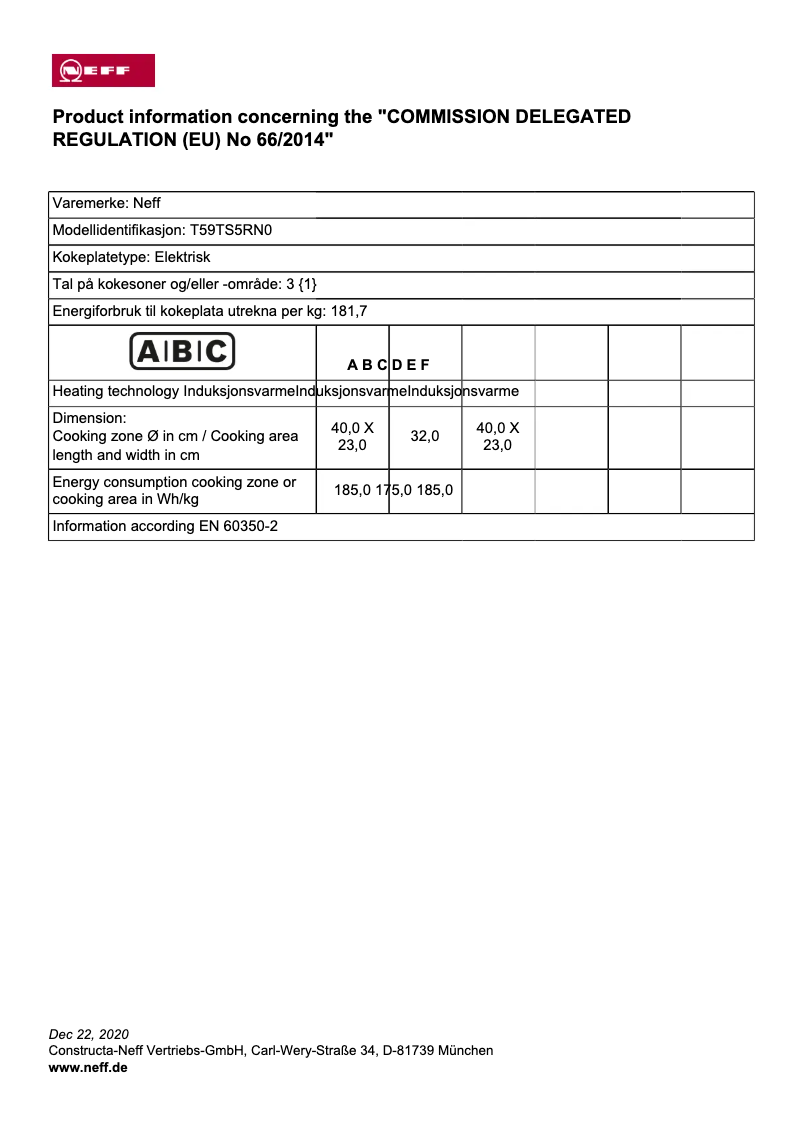 Image de la première page du manuel de l'appareil T59TS5RN0