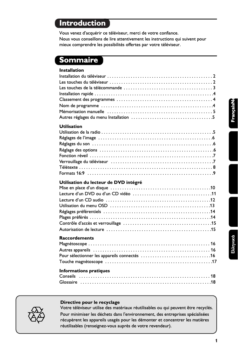 Image de la première page du manuel de l'appareil 24PW6817
