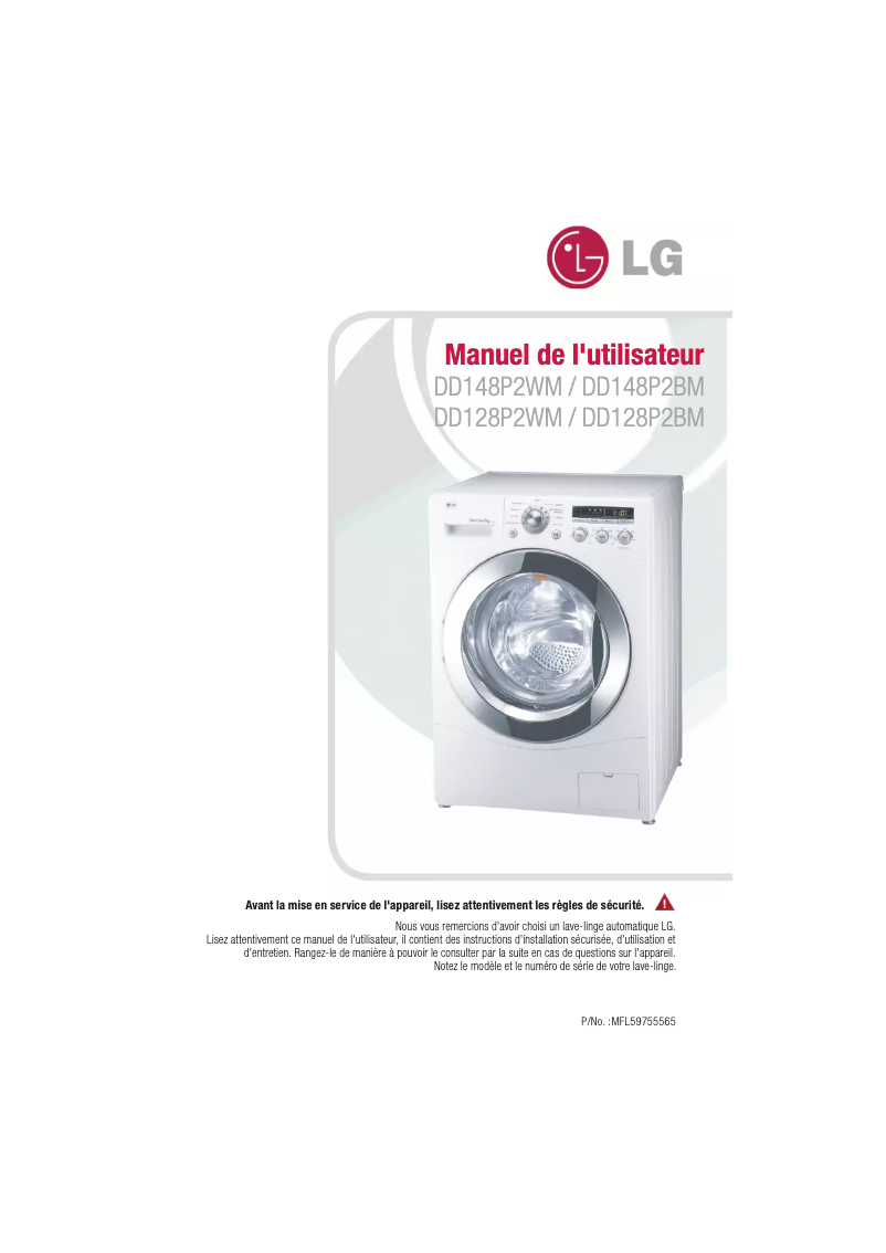Page n°1 - Manuel utilisateur LG DD148P2WM