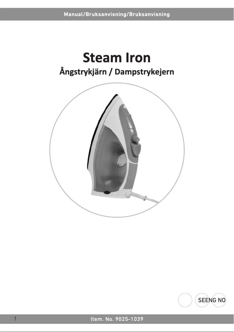 Imagen de la primera página del manual del dispositivo 9025-1039